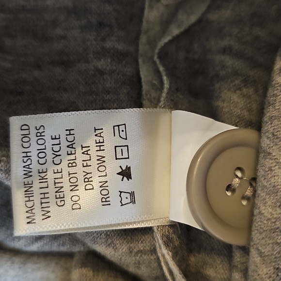 NWT Max Studio Brushed Knit Bomber Jacket Button Closure Heather Oatmeal 1X - Picture 14 of 16